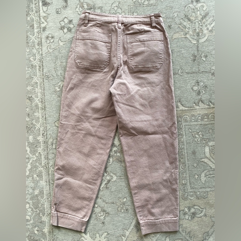 Women’s Madewell Slim Emmett Tapered Pants in Vintage Petal - Picture 4 of 5